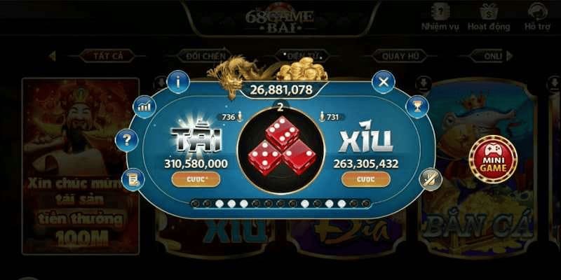 Cược bộ đôi là thể loại dự đoán kết quả trong Tài Xỉu